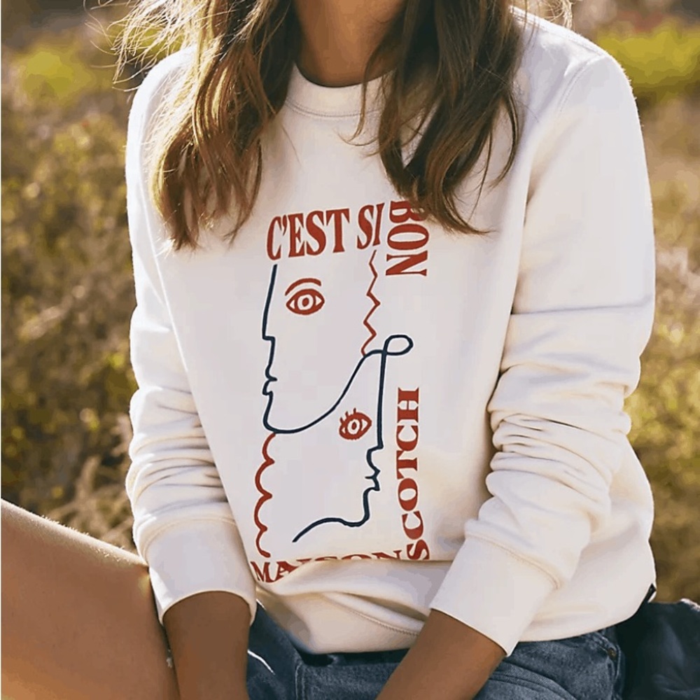 Scotch & Soda Sweatshirt Maison Scotch c’est si bon